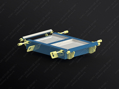 Металлоформа плиты лотка П3 на 2 формоместа открытая