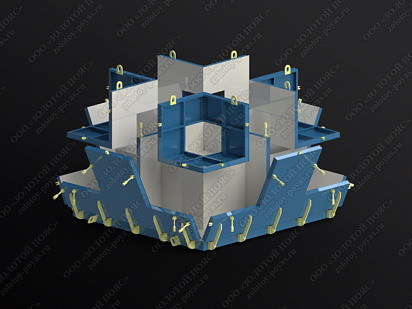 Металлоформа гексабитов ГБ-7 на 4 места открытая