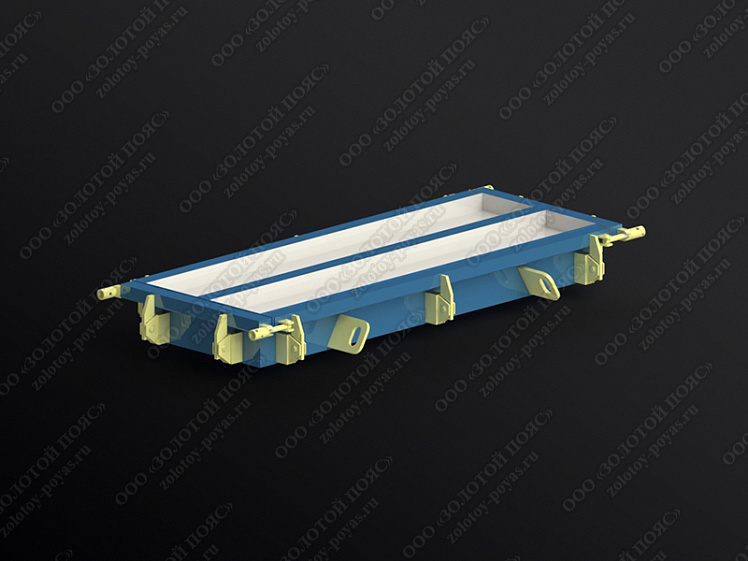 Металлоформа плит ПП9 на 2 места закрытая