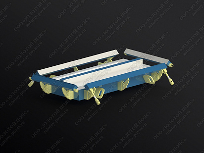 Металлоформа плит ПП7 на 2 места открытая