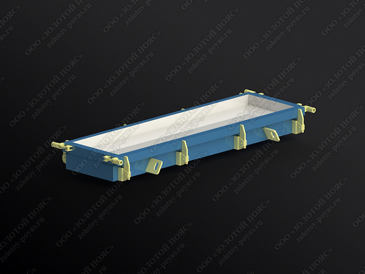 Металлоформа плиты лотка П6 закрытая