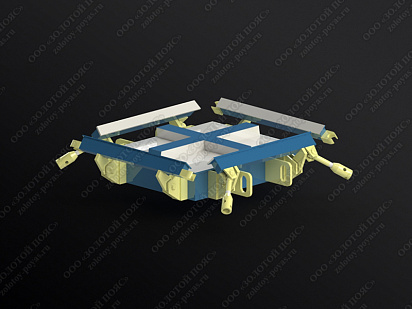 Металлоформа плит ПТ 36.30.6 на 4 места открытая