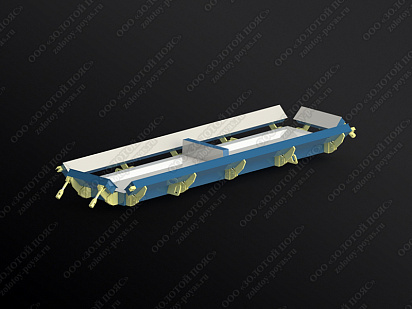 Металлоформа плит ПТ 75.180.20 на 2 места открытая