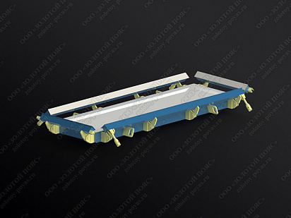 Металлоформа плит ПТ 300.90.10 открытая