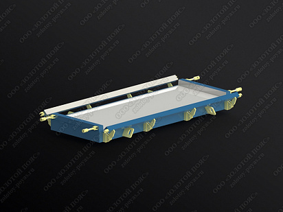 Металлоформа плиты лотка П8 открытая