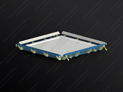 Металлоформа плит ПТ 300.300.16 открытая