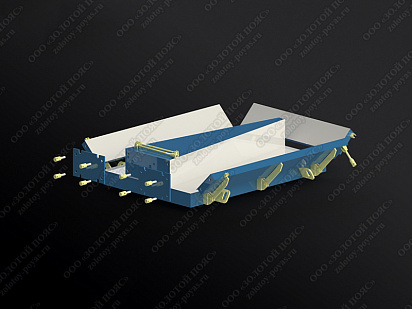 Металлоформа стоек К2,6-4А на 2 места открытая