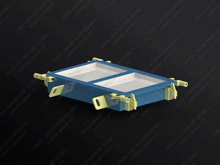 Металлоформа плиты лотка П3 на 2 формоместа закрытая