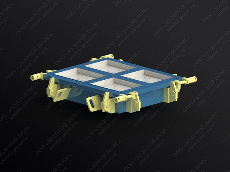 Металлоформа плит ПТ 36.45.6 на 4 места закрытая