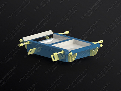 Металлоформа плиты лотка П4 на 2 формоместа открытая