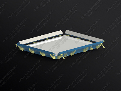 Металлоформа плит ПТ 300.240.20 открытая