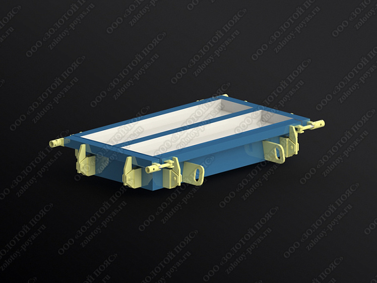 Металлоформа плит ПП6 на 2 места закрытая