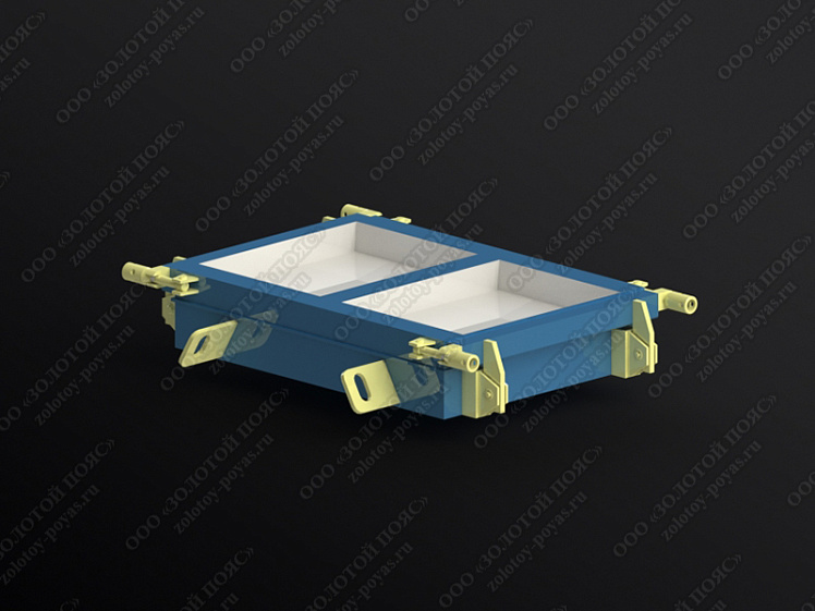 Металлоформа плиты лотка П4 на 2 формоместа закрытая