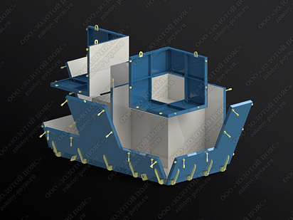 Металлоформа гексабитов ГБ-25 на 2 места открытая