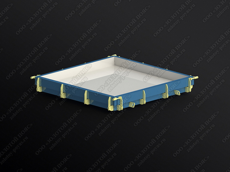 Металлоформа плит ПТ 300.300.25 закрытая