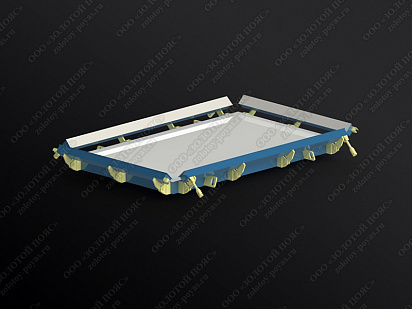 Металлоформа плит ПТ 300.180.14 открытая