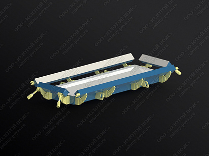 Металлоформа плит ПТ 75.240.14 открытая