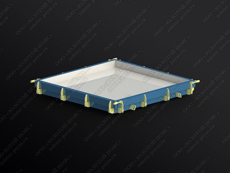 Металлоформа плит ПТ 300.300.20 закрытая