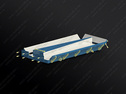 Металлоформа стоек К4,6-2 на 2 места открытая