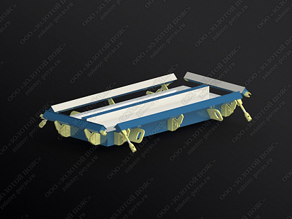 Металлоформа плит ПП8 на 2 места открытая