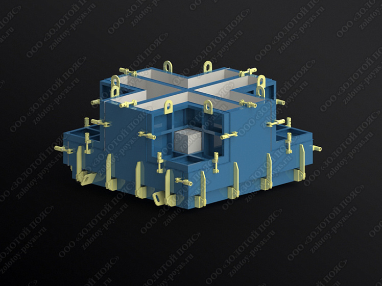 Металлоформа гексабитов ГБ-1,5 на 4 места закрытая