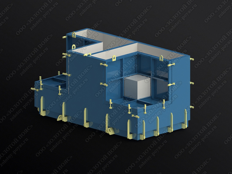 Металлоформа гексабитов ГБ-13 на 2 места закрытая