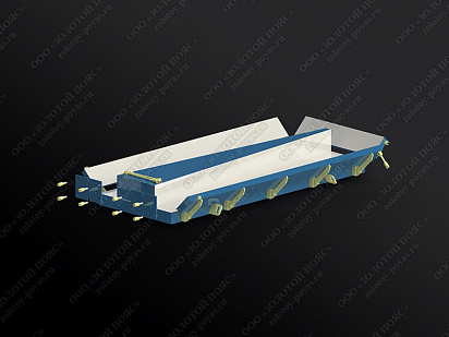 Металлоформа стоек К4,6-4,5 на 2 места открытая