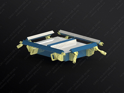 Металлоформа плит ПТ 75.45.6 на 2 места открытая