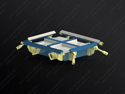 Металлоформа плит ПТ 36.45.6 на 4 места открытая