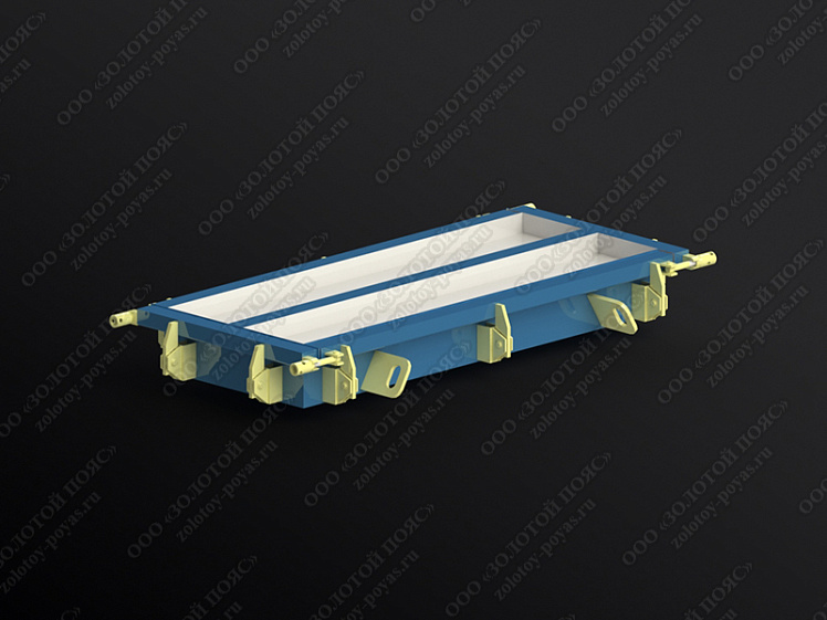 Металлоформа плит ПП8 на 2 места закрытая