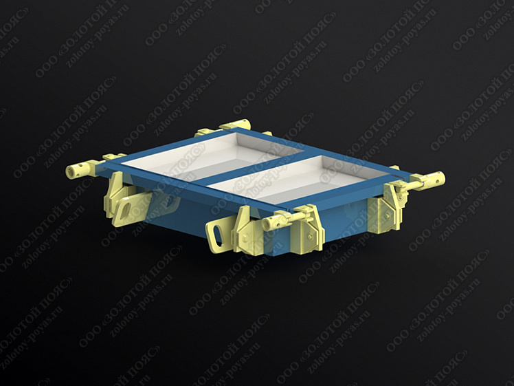 Металлоформа плит ПТ 75.45.6 на 2 места закрытая