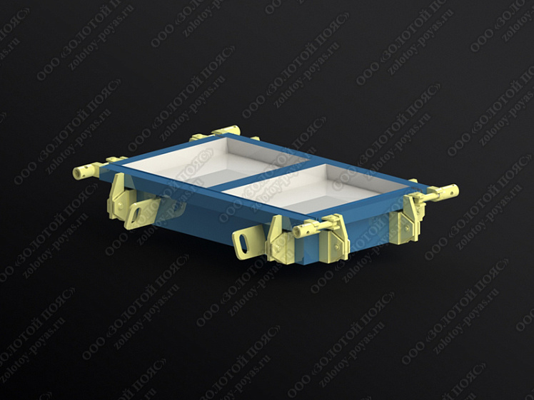 Металлоформа плит ПТ 75.60.8 на 2 места закрытая