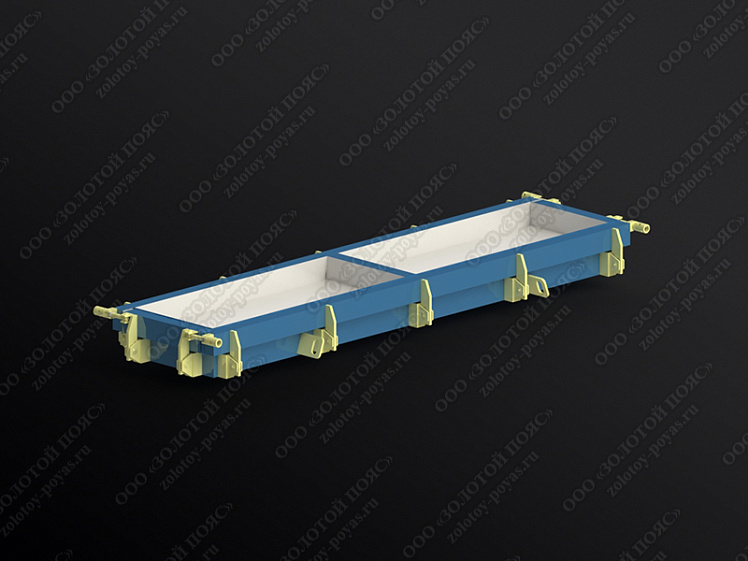 Металлоформа плит ПТ 75.180.16 на 2 места закрытая