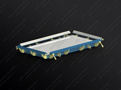 Металлоформа плит ПТ 300.150.12 открытая