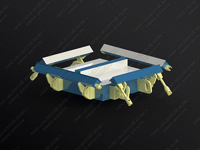 Металлоформа плит ПП3 на 2 места открытая