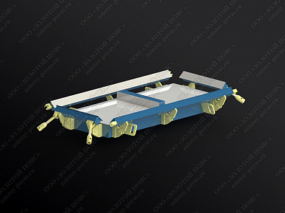 Металлоформа плит ПТ 75.90.10 на 2 места открытая