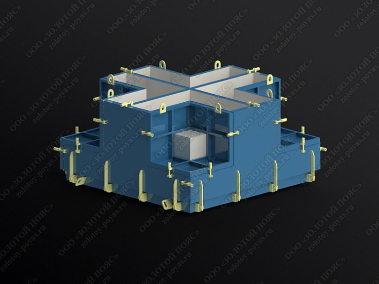 Металлоформа гексабитов ГБ-5 на 4 места закрытая