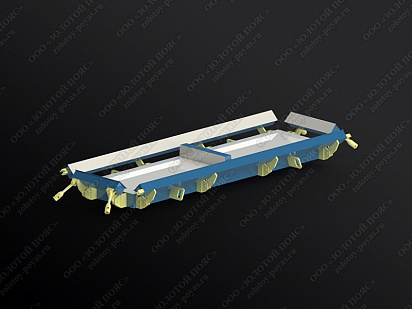 Металлоформа плит ПТ 75.150.14 на 2 места открытая