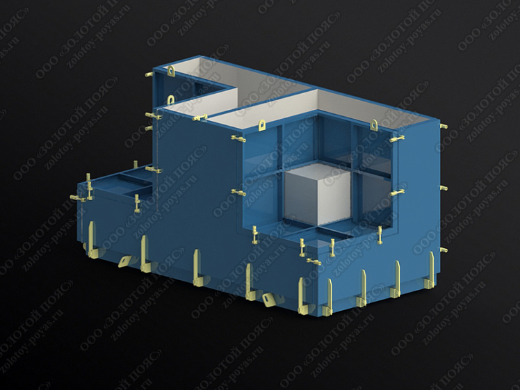 Металлоформа гексабитов ГБ-25 на 2 места закрытая