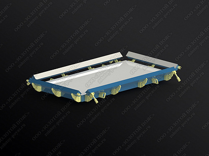 Металлоформа плит ПТ 300.150.14 открытая