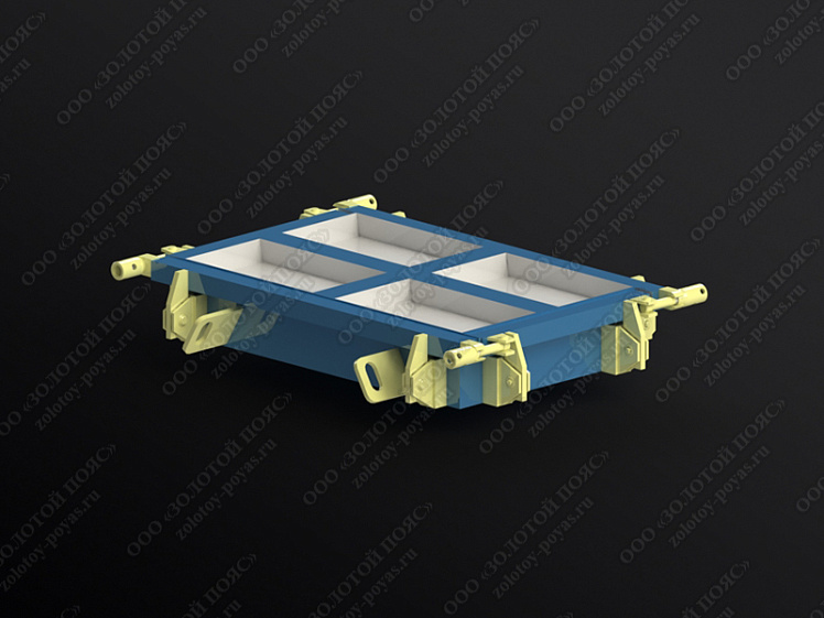 Металлоформа плит ПТ 36.60.8 на 4 места закрытая