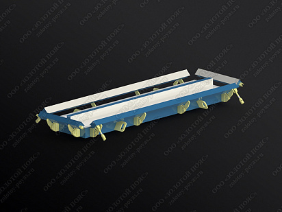 Металлоформа плит ПП11 на 2 места открытая