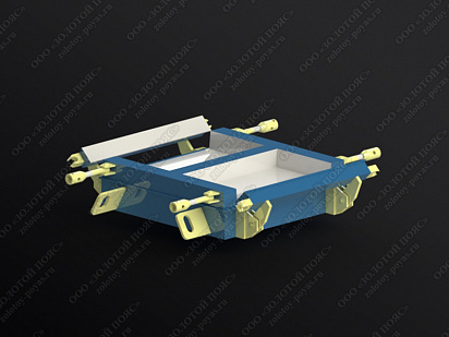 Металлоформа плиты лотка П2 на 2 формоместа открытая