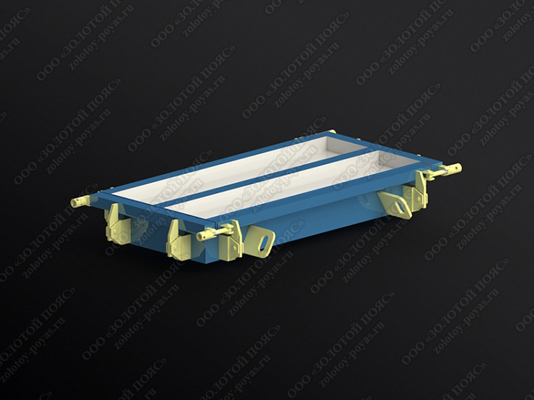 Металлоформа плит ПП7 на 2 места закрытая