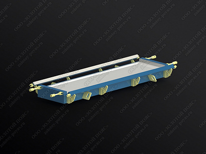 Металлоформа плиты лотка П5 открытая