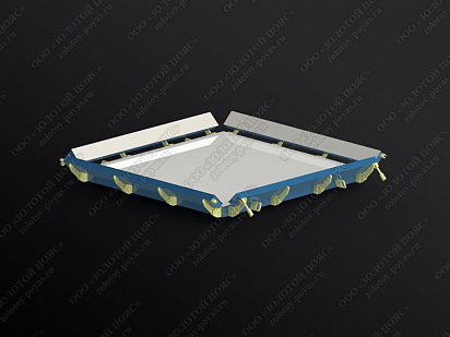 Металлоформа плит ПТ 300.300.25 открытая