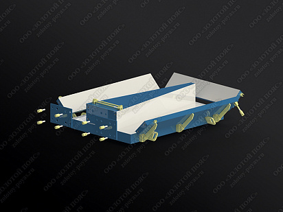Металлоформа стоек К2,6-4А на 2 места открытая