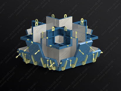 Металлоформа гексабитов ГБ-1,5 на 4 места открытая