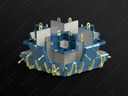 Металлоформа гексабитов ГБ-1 на 4 места открытая