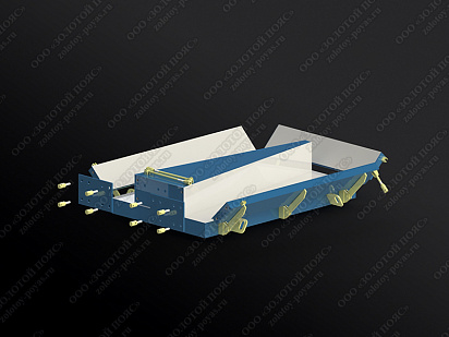 Металлоформа стоек К2,7-4 на 2 места открытая